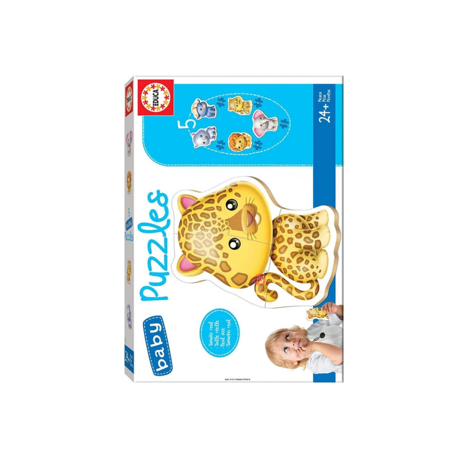 Puzzle Baby 2 A 4 Piezas Animales Salvajes - Ps image number 1.0