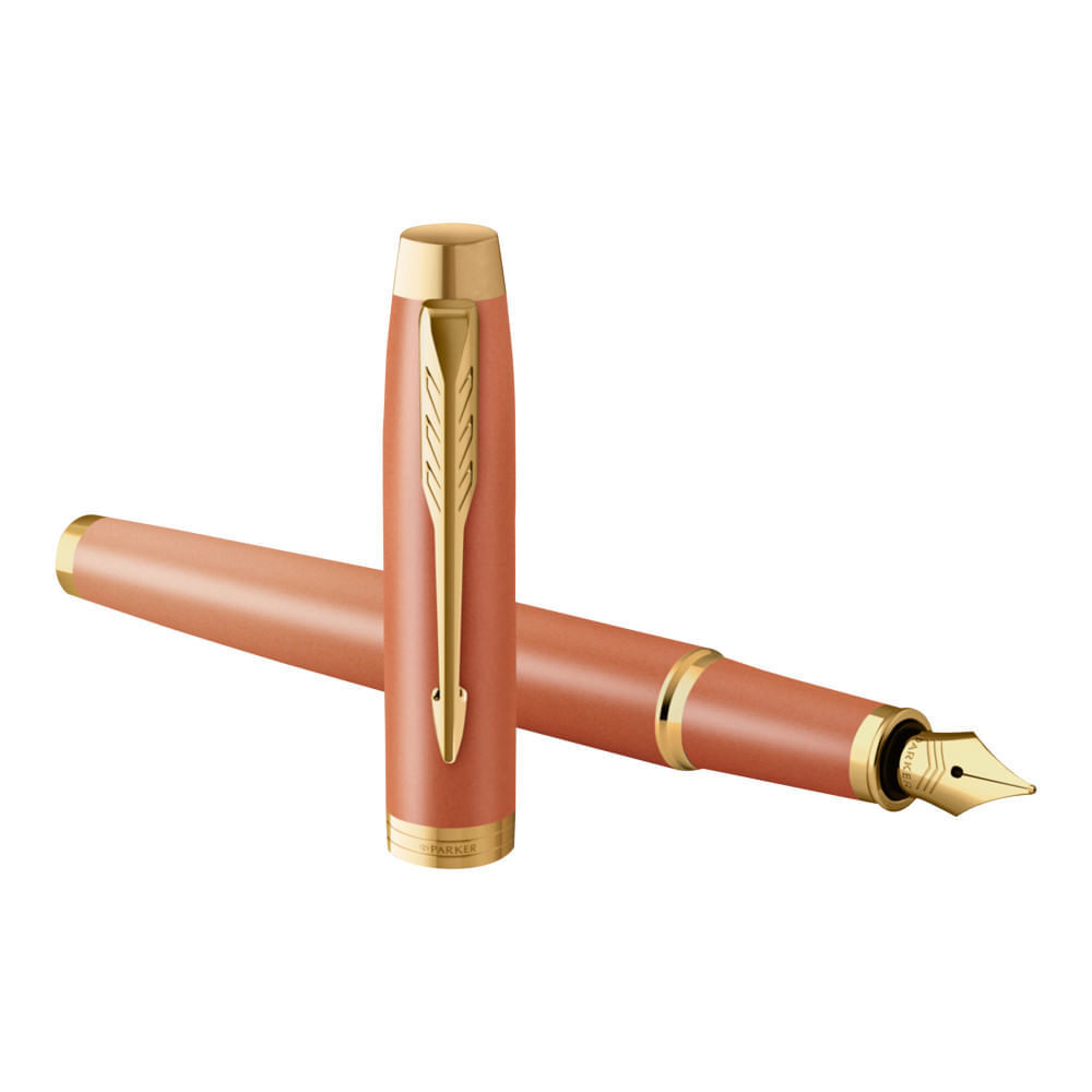 Parker Im Writing Rituals Pluma Estilográfica Acabado Naranja Degradado Y Adornos Dorados image number 3.0