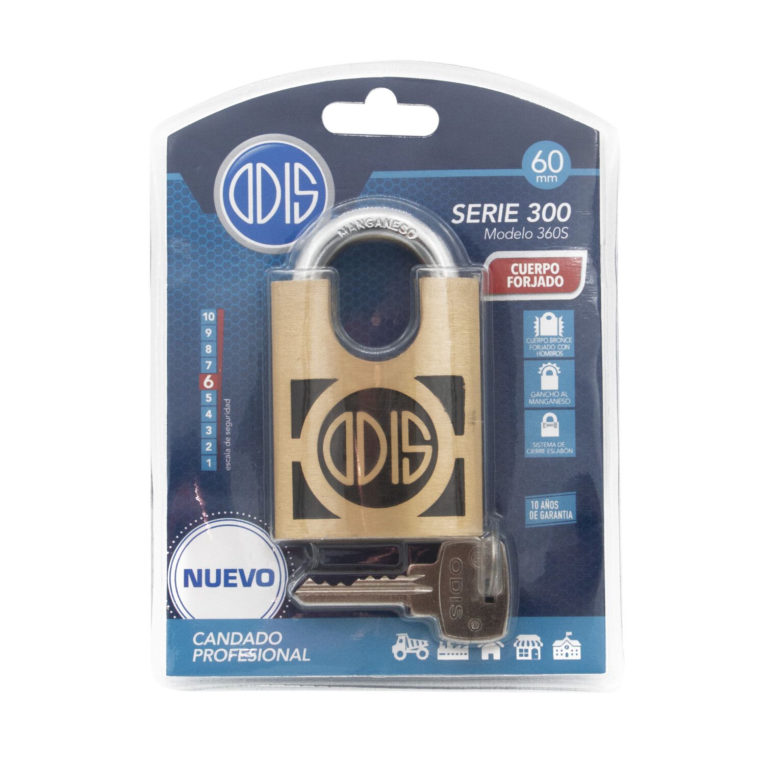 Candado Odis 360s Hombros 60mm image number 5.0