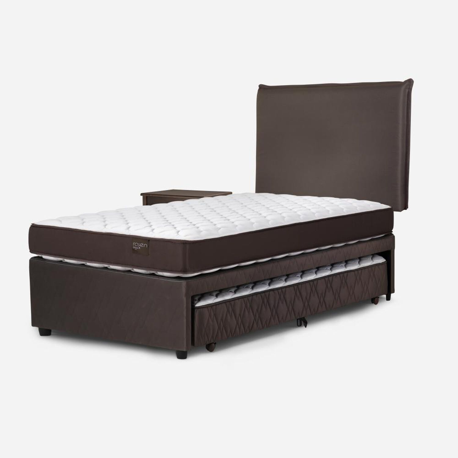 Cama Nido Rosen New Ergo T / 1.5 Plazas / Base Normal + Set De Maderas Maurice Chocolate image number 2.0