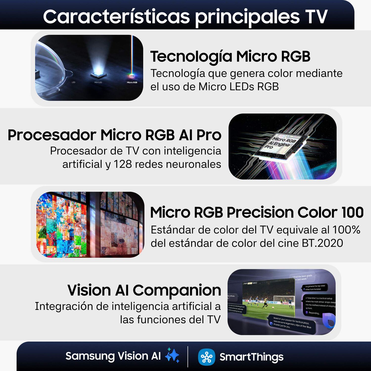 65 Micro Rgb R95h 4k Samsung Vision Ai Smart Tv 2026 image number 2.0