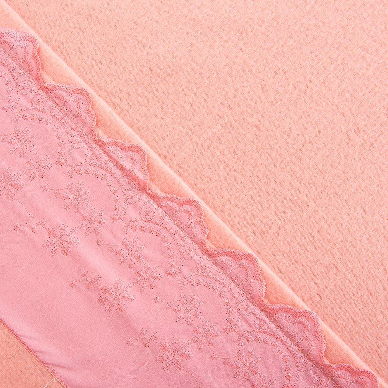Sabana Polar Lisa Broderie 1.5 Plazas Rosado image number 2.0