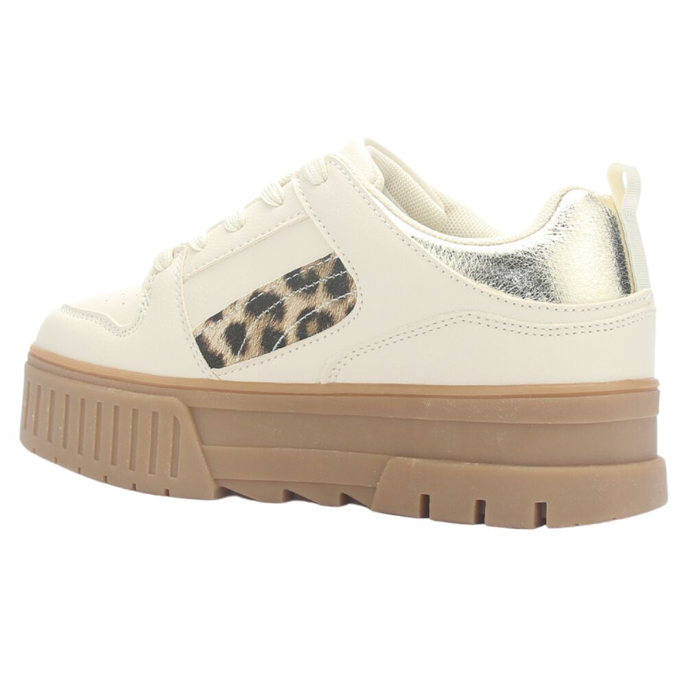 Zapatilla Mujer Chalada Troya-5 Beige Urbano image number 3.0