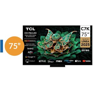 Miniled 75" TCL C7K / Ultra HD 4K / Smart TV