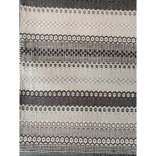 Alfombra Kelim Grande Gris/negro