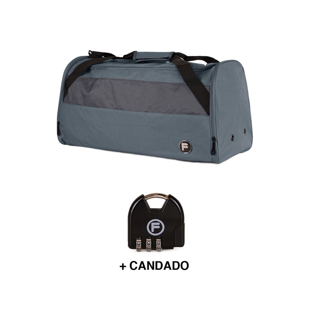 Bolso Eder M 75 Lts Gris + Candado F image number 1.0
