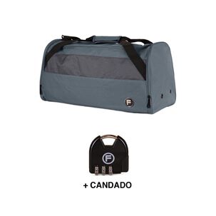Bolso Eder M 75 Lts Gris + Candado F