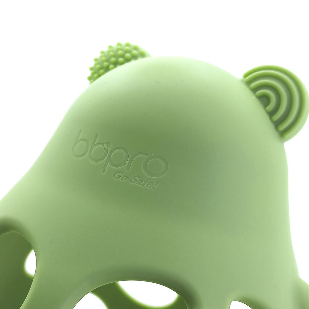 Juguete Mordedor Oso De Silicona Verde Oliva image number 4.0
