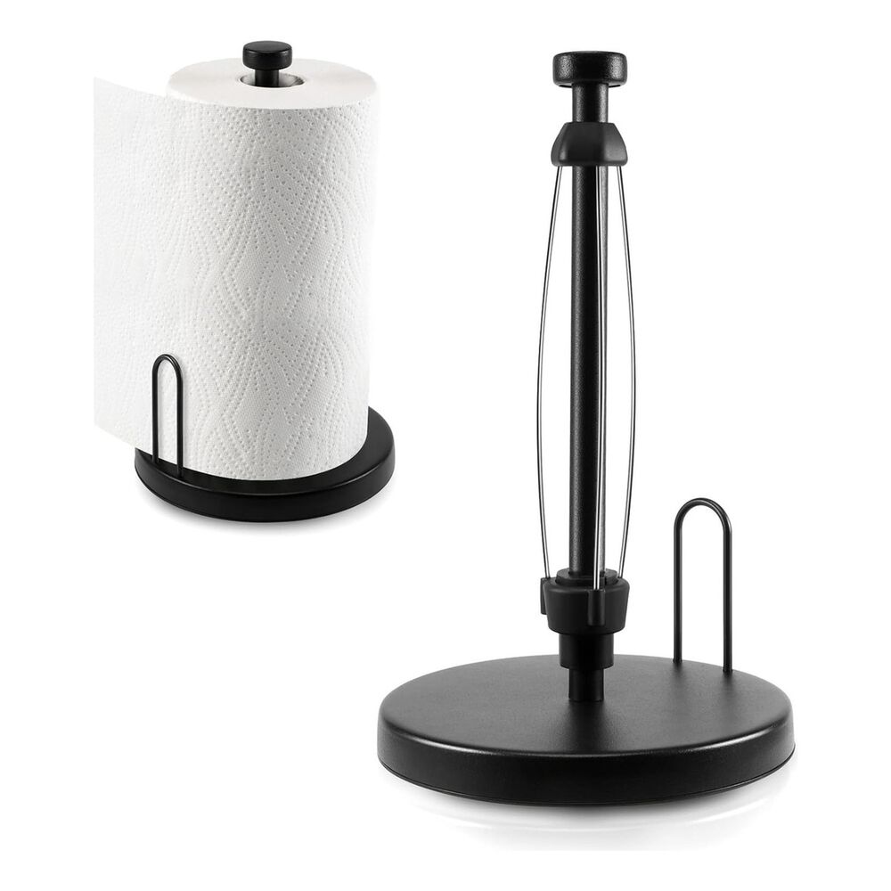 Soporte Toallas De Papel Trinquete Cocina Metal Negro image number 0.0
