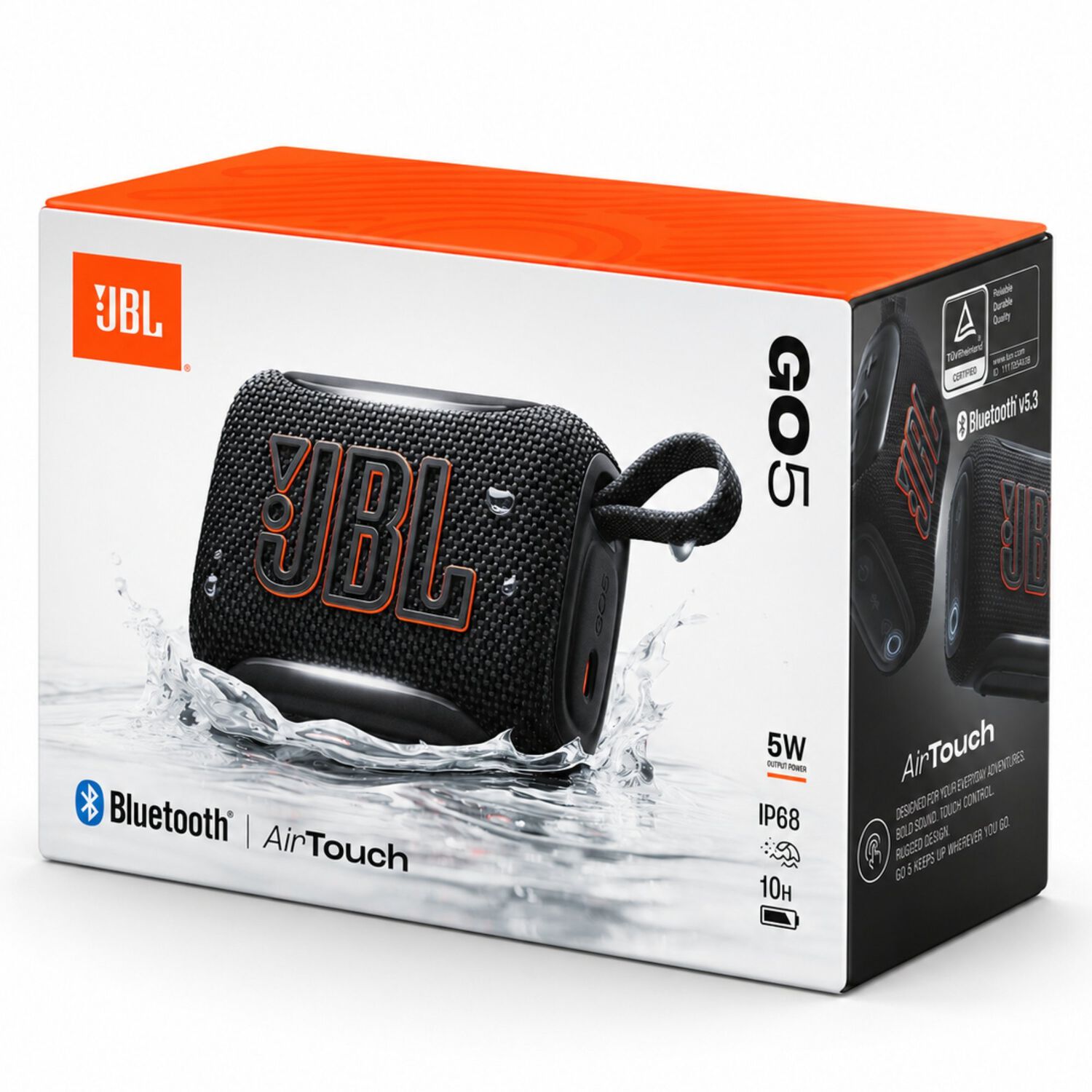Parlante Bluetooth Jbl Go 5 Waterproof Black 10hrs/5w image number 8.0