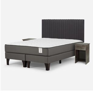 Cama Europea Rosen New Style 2 Plus / 2 Plazas / Base Dividida + Set De Maderas