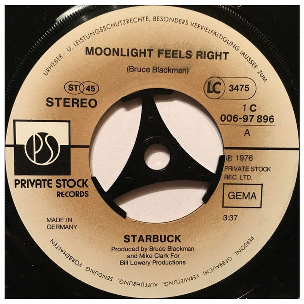 Starbuck - Moonlight Feels Right | 7" Single Usado image number 2.0