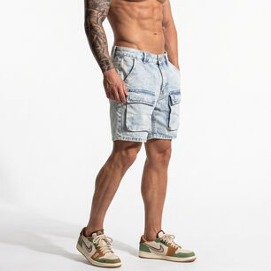 Short Jeans New Cargo Bols Hombre