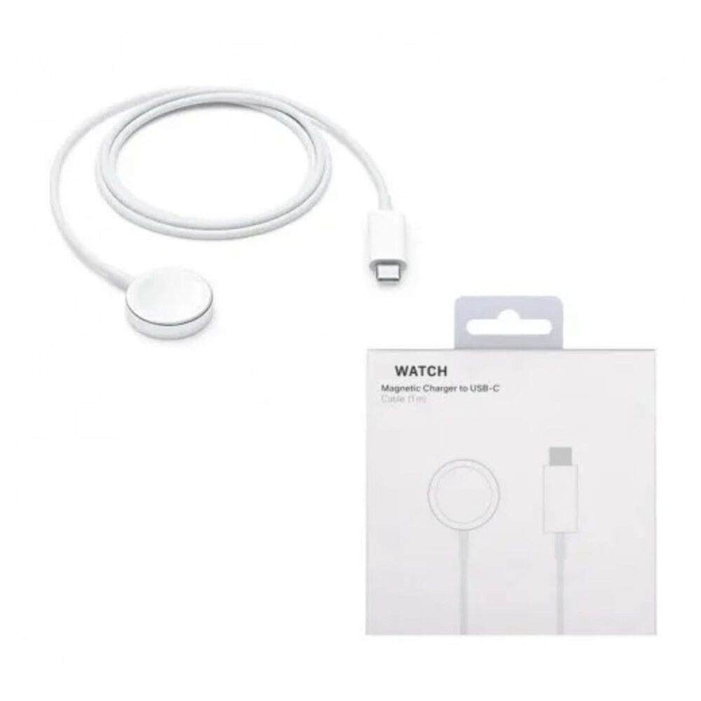 Cargador Magn&eacute;tico Compatible Reloj Apple Watch Usb Tipo C 1m Blanco image number 4.0