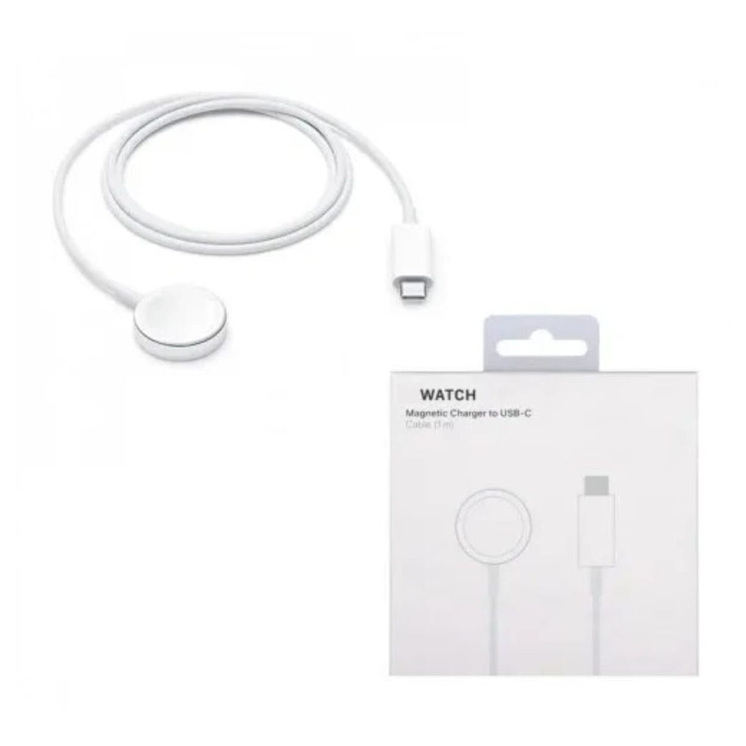 Cargador Magn&eacute;tico Compatible Reloj Apple Watch Usb Tipo C 1m Blanco image number 4.0