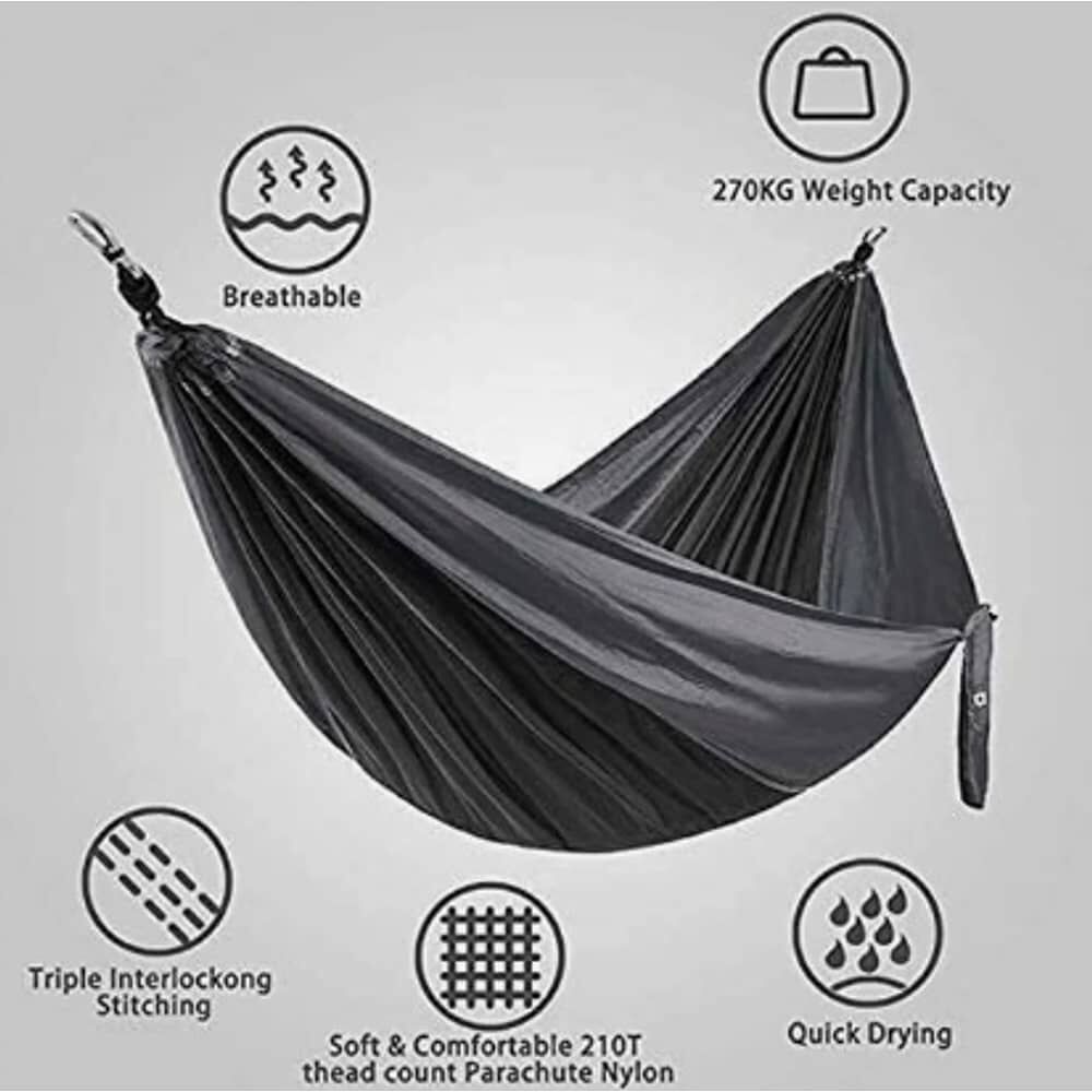 Hamaca Paraguaya Camping Negro image number 1.0