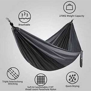 Hamaca Paraguaya Camping Negro