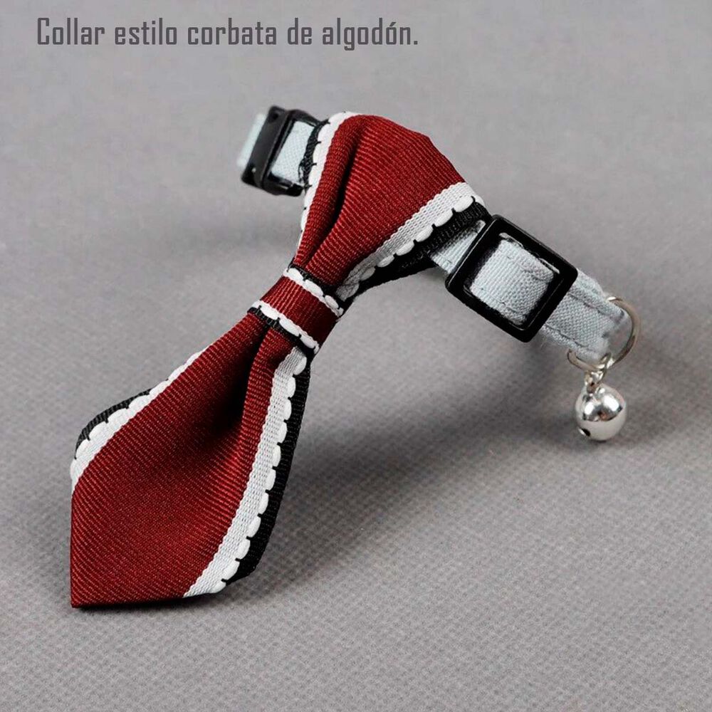 Collar Corbata Con Cascabel Mascotas Pequeñas Gatos Y Perros image number 1.0