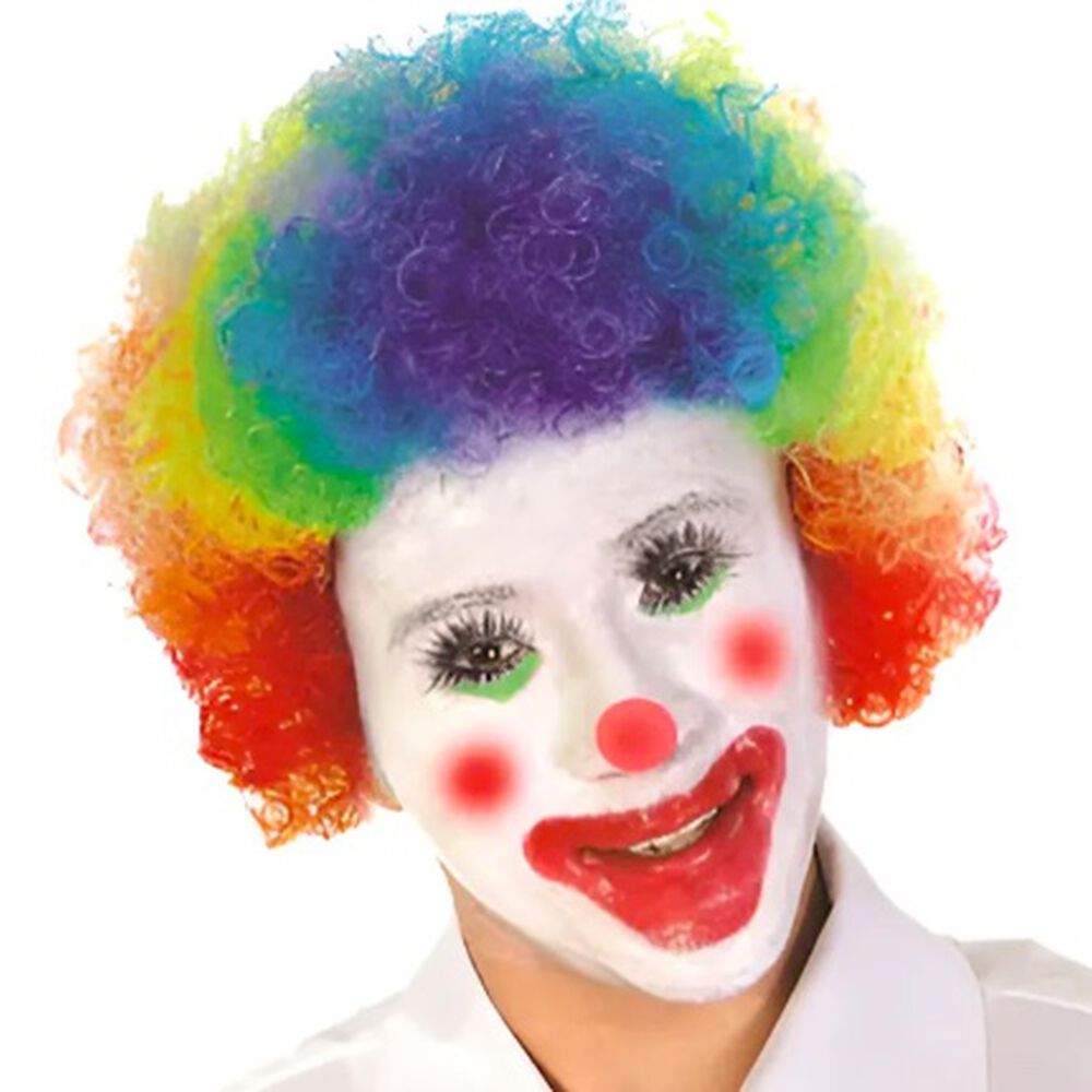 Peluca De Payaso Multicolor image number 0.0