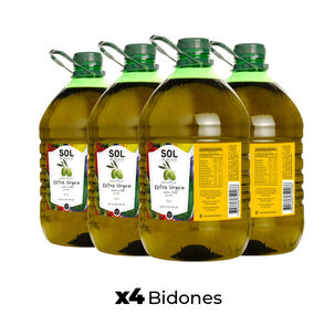 Aceite De Oliva Extra Virgen Sol De Aculeo Blend 4 X 5000 Ml
