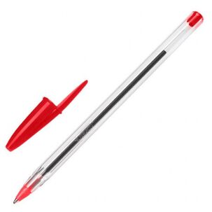 Pack X 4 Blister 3 Bolígrafos Cristal Fino / 2 Azul 1 Rojo Bic
