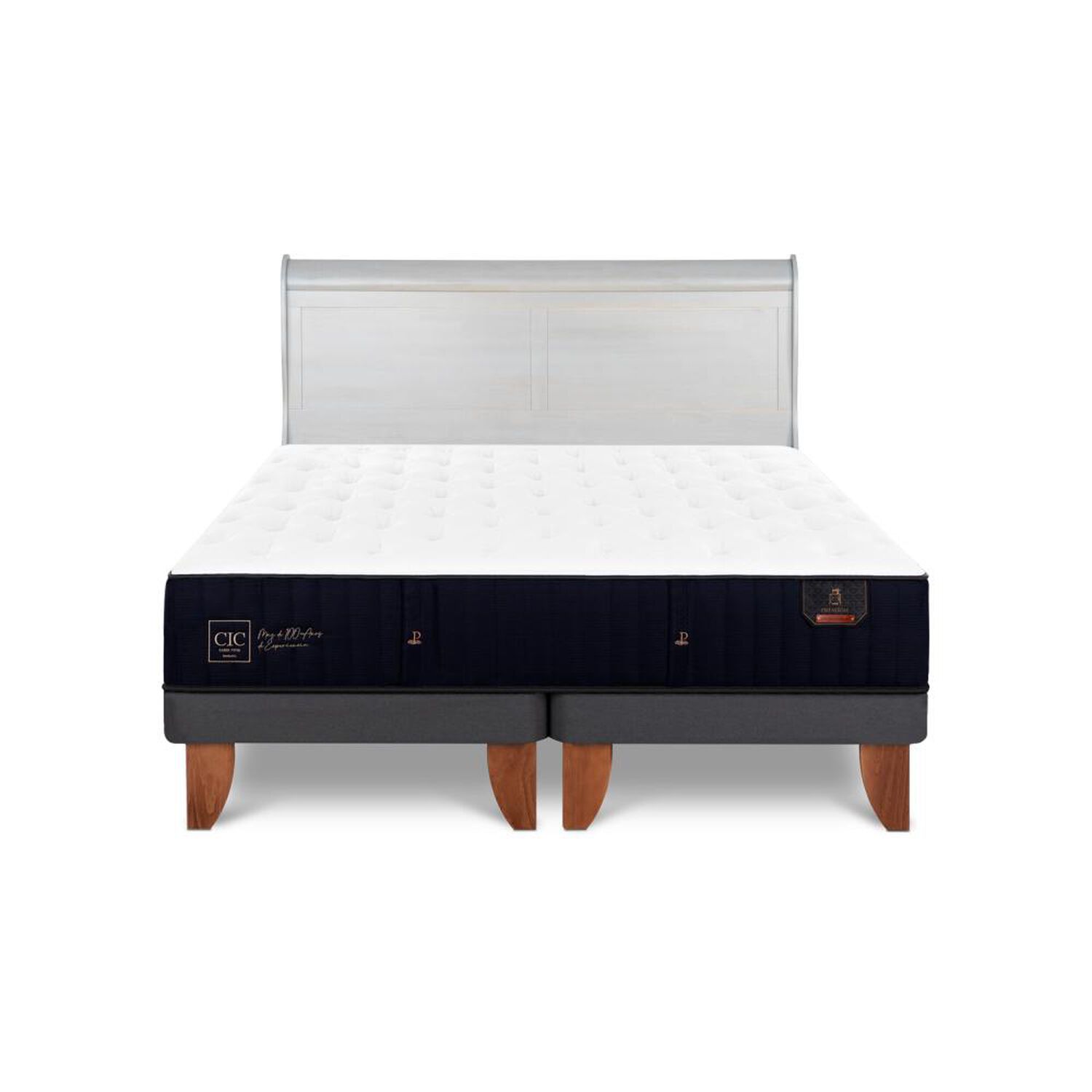 Cama Europea Cic Linea Premium / King / Base Dividida + Respaldo image number 0.0