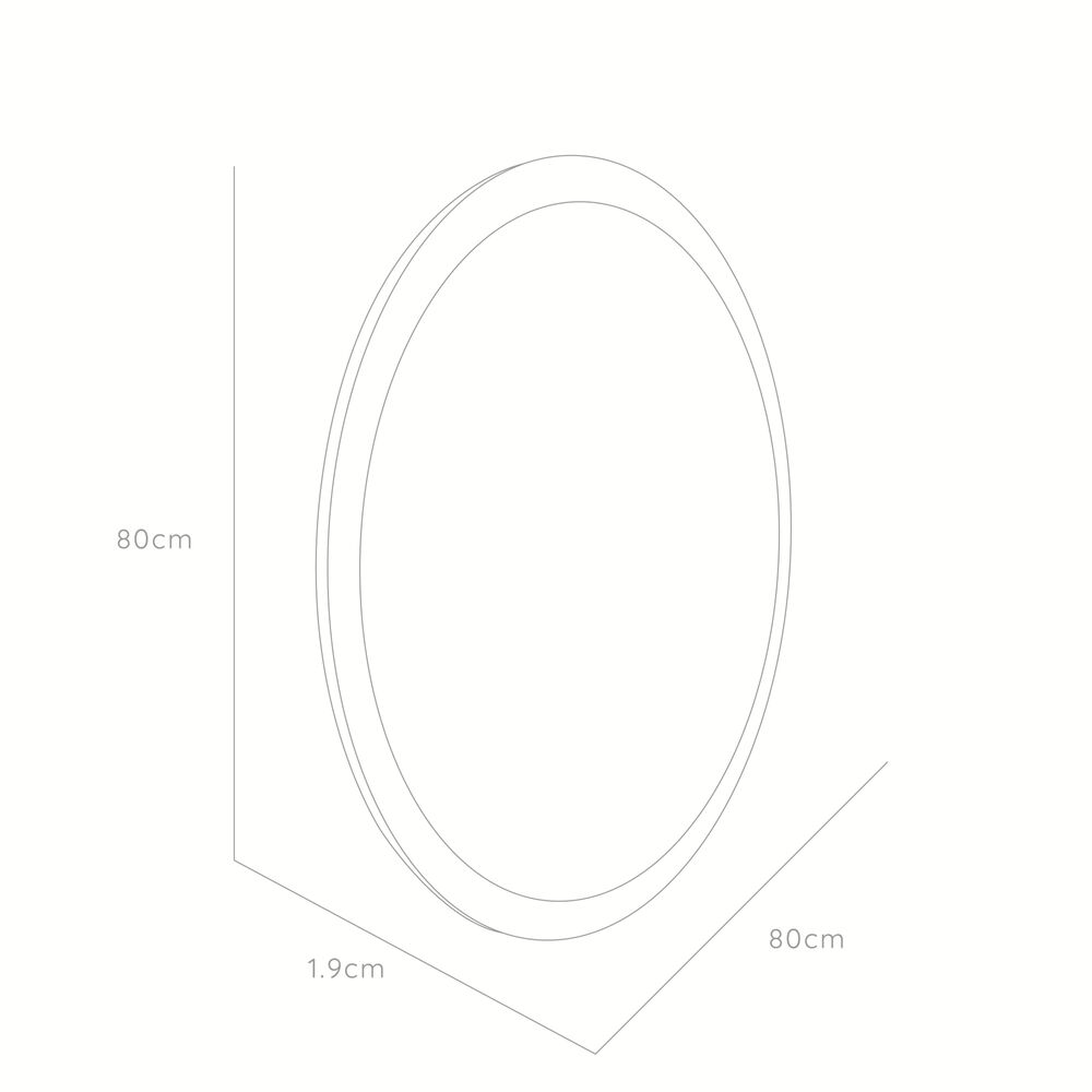 Espejo Ovalado Fm-028 80x80x1,9 image number 7.0