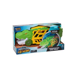 Transportador De Dinosaurio Con 1 Auto De Metal Happyline