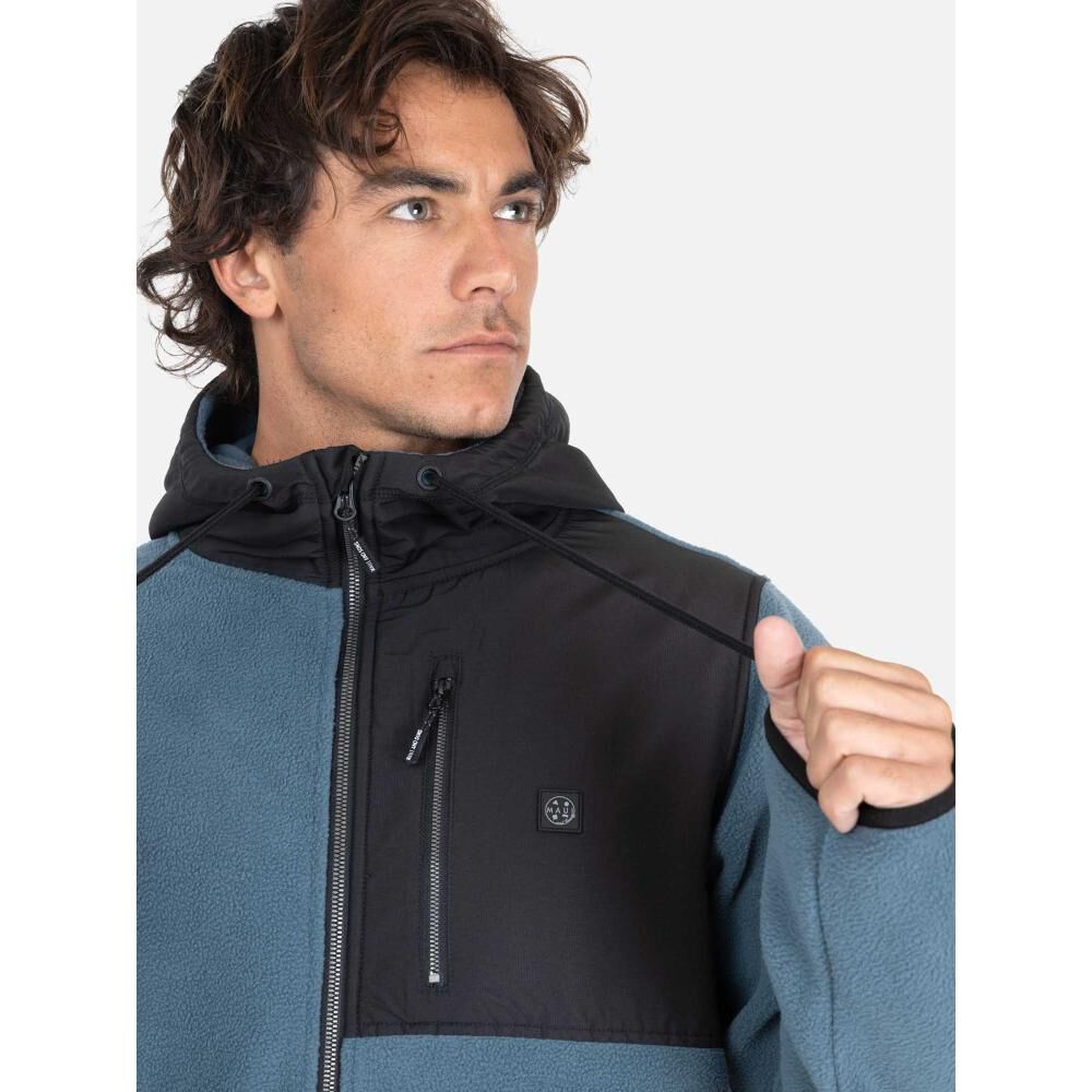 Polerón Liso Micropolar Cuello Alto Con Capucha Hombre Maui And Sons image number 3.0