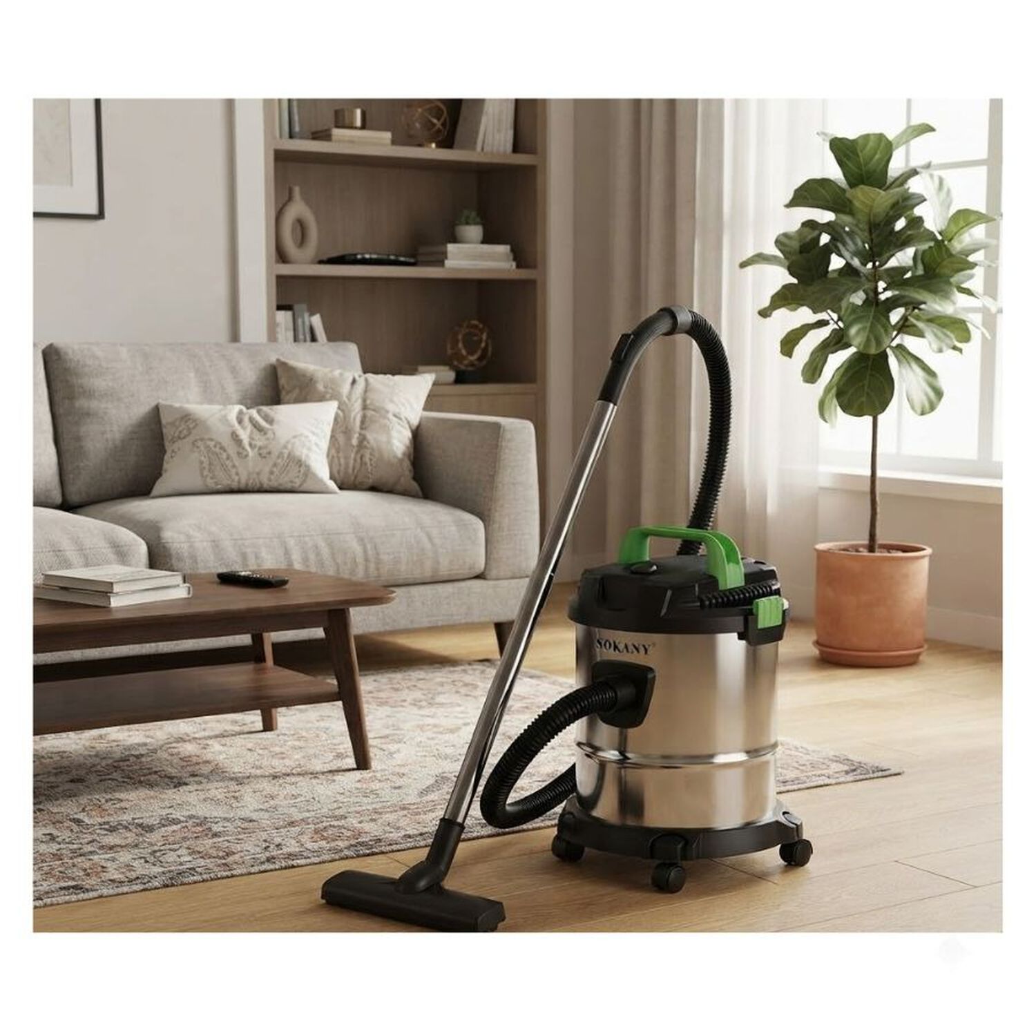 Aspiradora Industrial Tambor Sokany 2500w image number 1.0