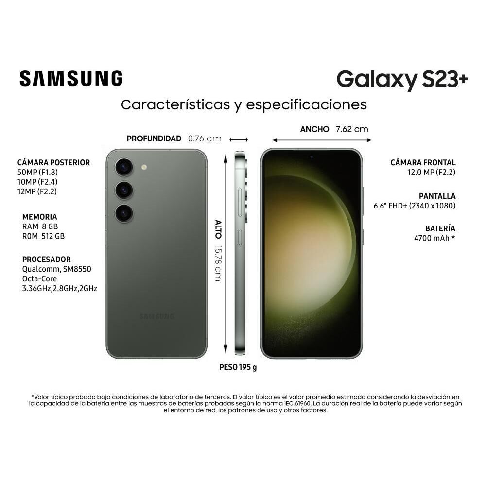 Smartphone Samsung Galaxy S23+ / 5G / 512 GB / Liberado image number 4.0