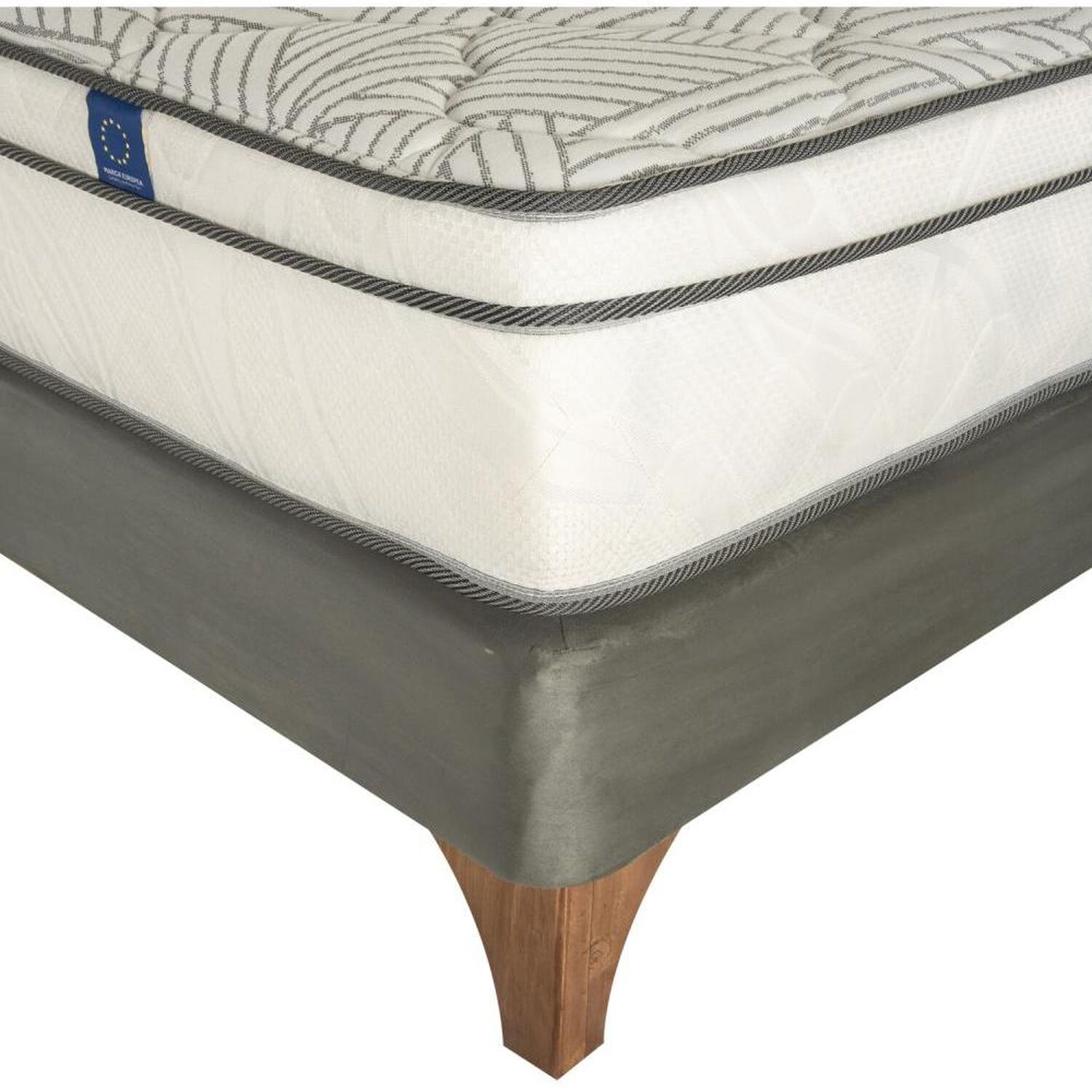 Cama Europea Flex Valencia / 2 Plazas / Base Dividida + Respaldo image number 2.0