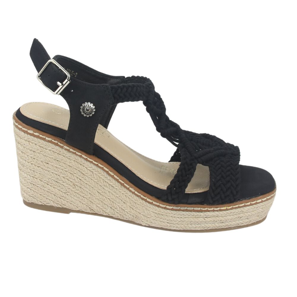 Sandalia Chalada Mujer Pole-2 Negro Casual image number 0.0