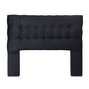 Respaldo Alicante Con Patas Felpa King Negro