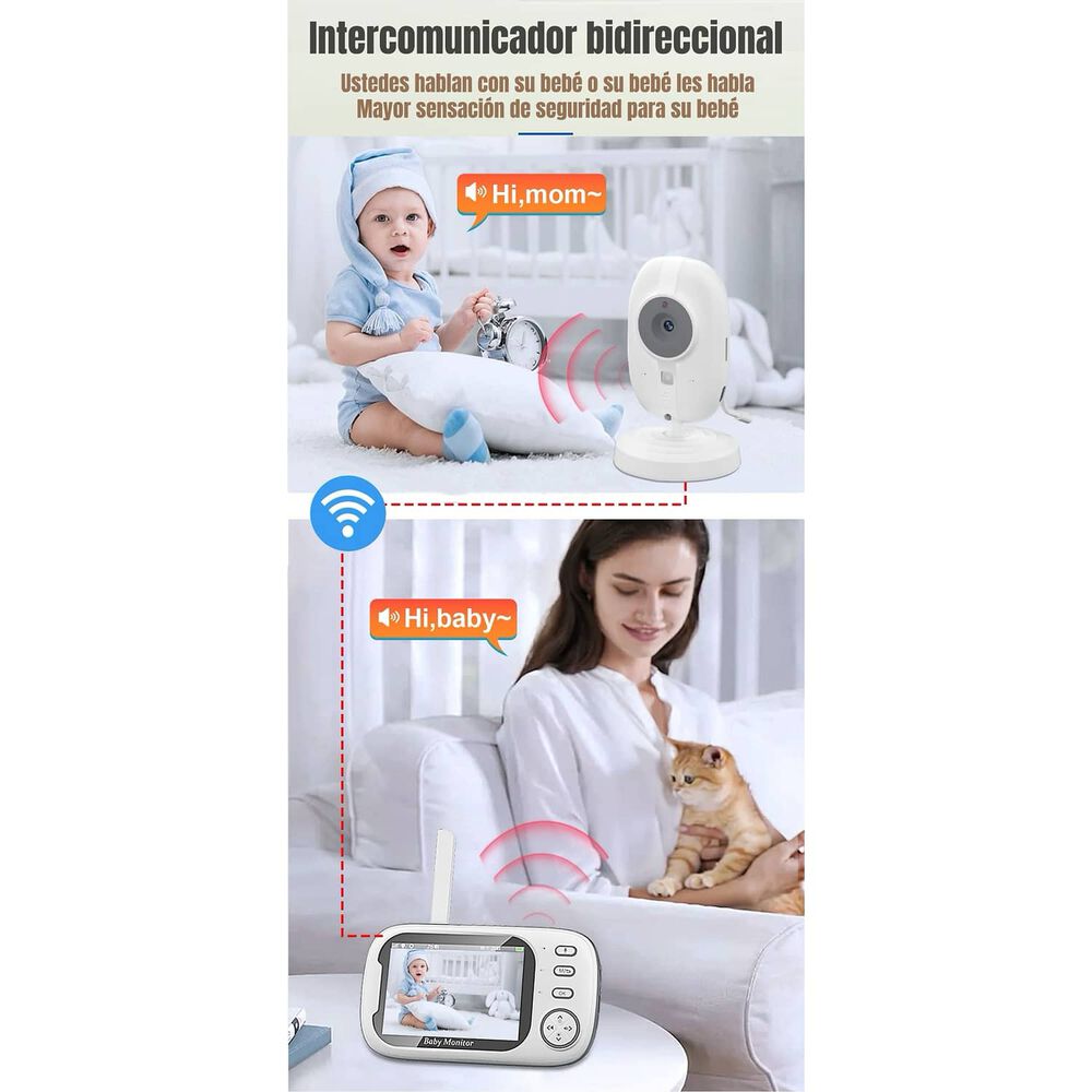C&aacute;mara Monitor Inteligente 3.5&Prime; Pantalla 720p Lubabycas image number 3.0