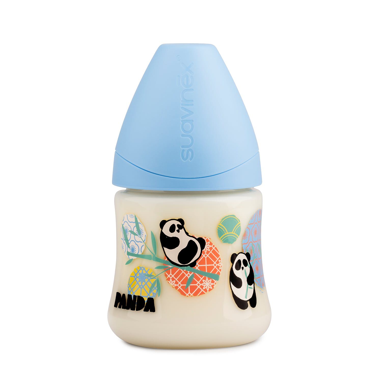 Mamadera 150 Ml Anat&oacute;mica Panda Azul image number 0.0