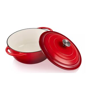 Olla Redonda 24cm Hierro Fundido Esmaltado Rojo Th-mca24r Thomas