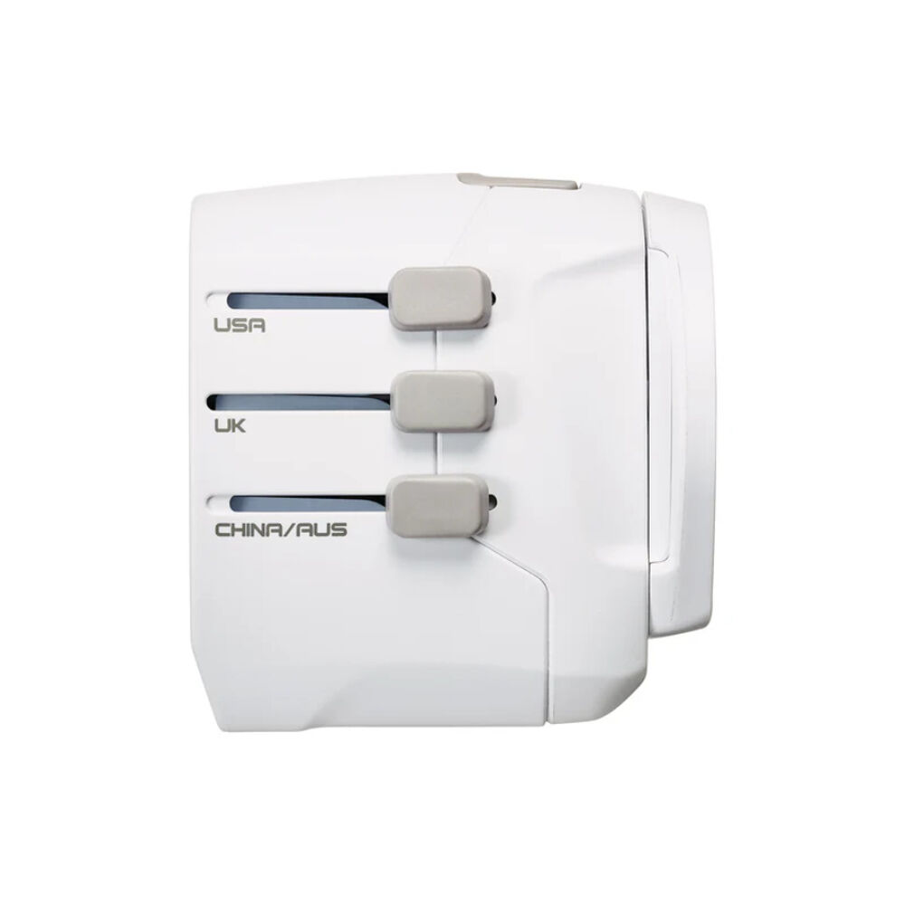 Adaptador Enchufe Universal Con Tierra Tres Clavijas + 2 Usb image number 3.0