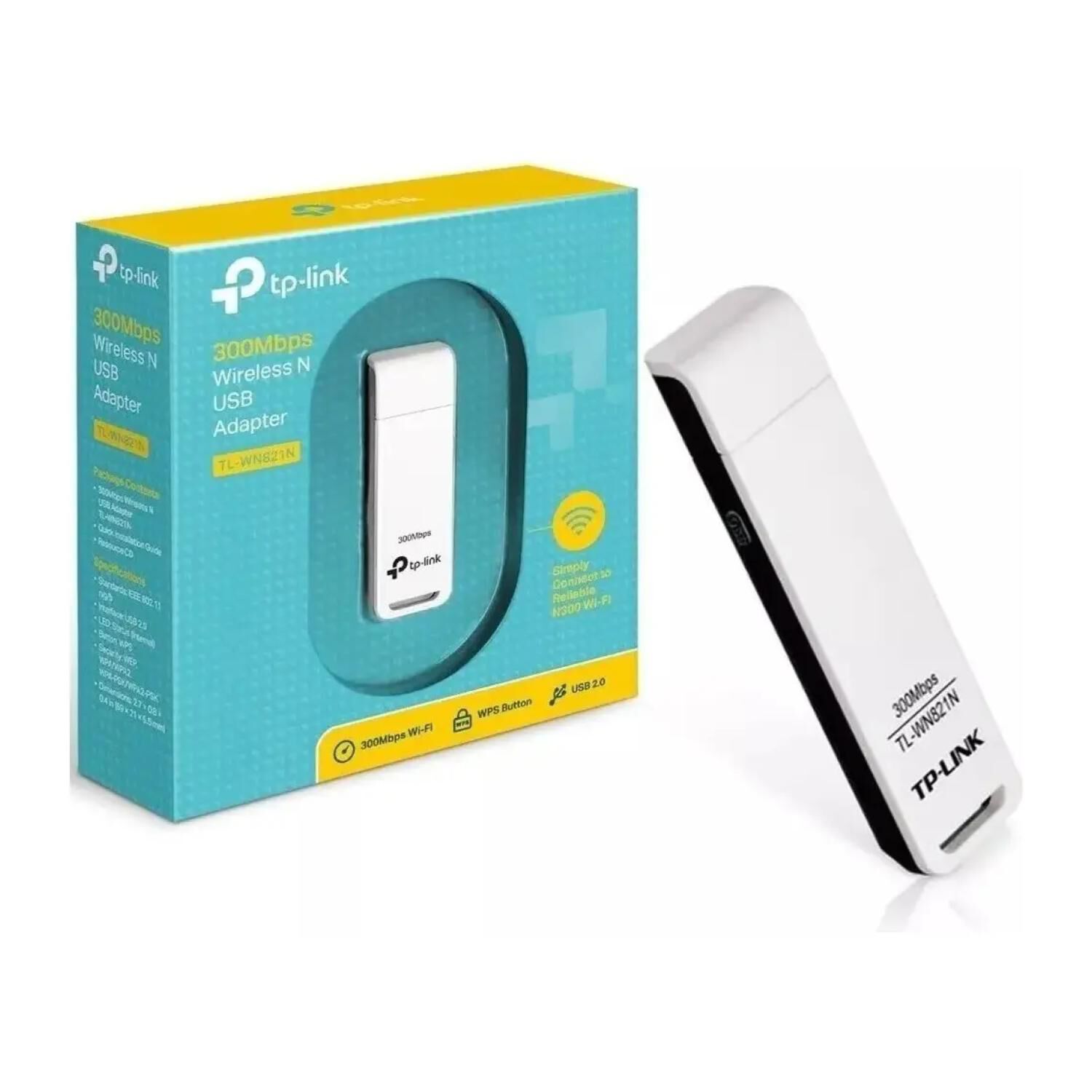 Adaptador Inalambrico Usb Wifi N 300mbps Tl-wn821n Tp-link image number 3.0