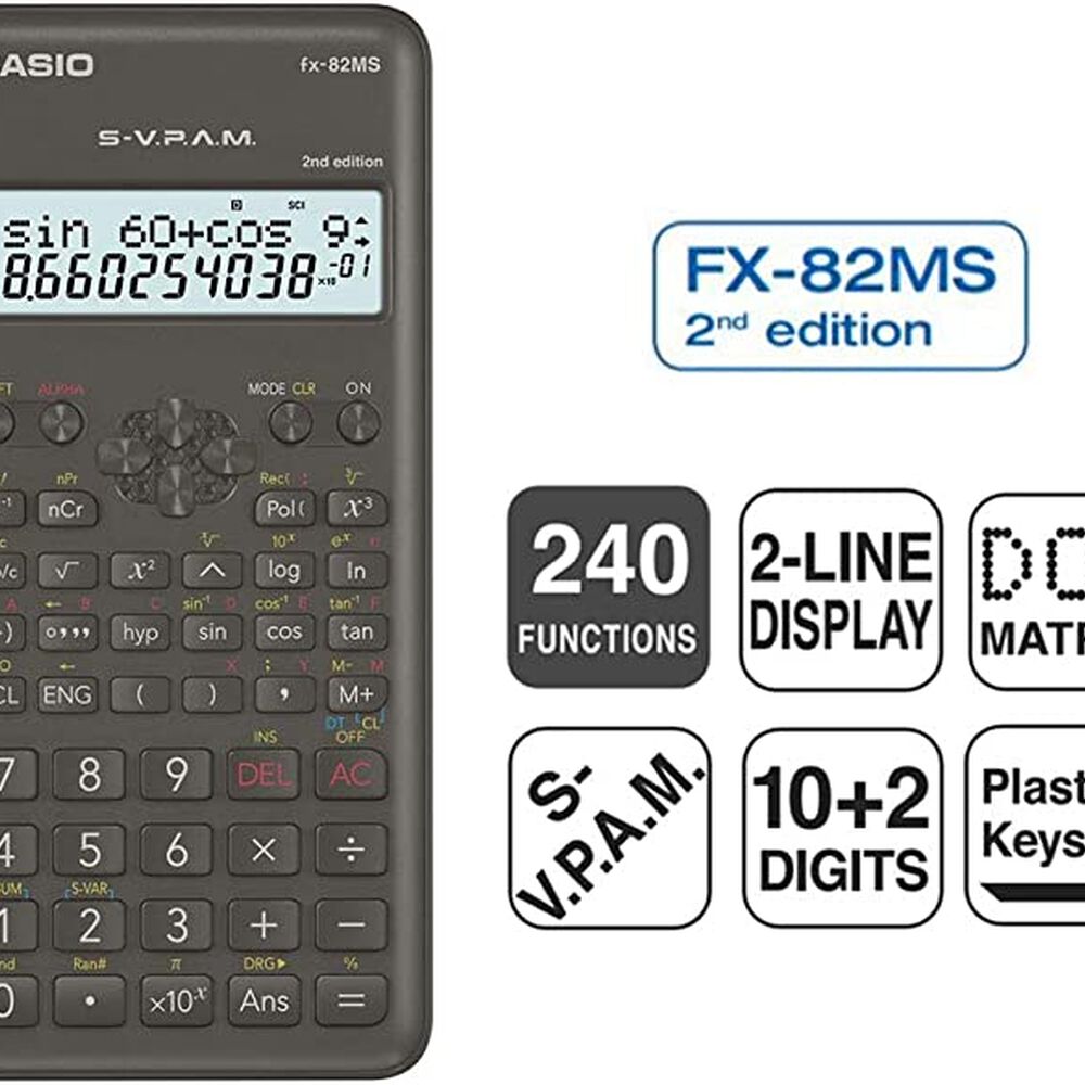 Calculadora Científica Casio Fx-82ms Vers. Ii 240 Funciones image number 3.0