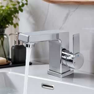 Monomando Llave Grifo Para Lavatorio Modelo Ridotti Marca Stretto Color Cromo