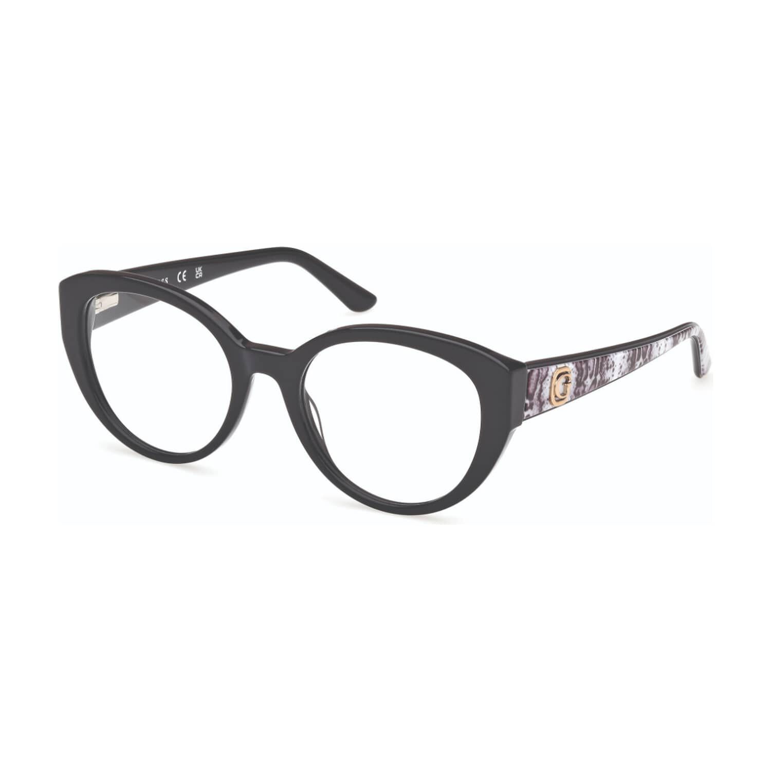 Lentes &Oacute;pticos Negro Brillante Guess image number 0.0