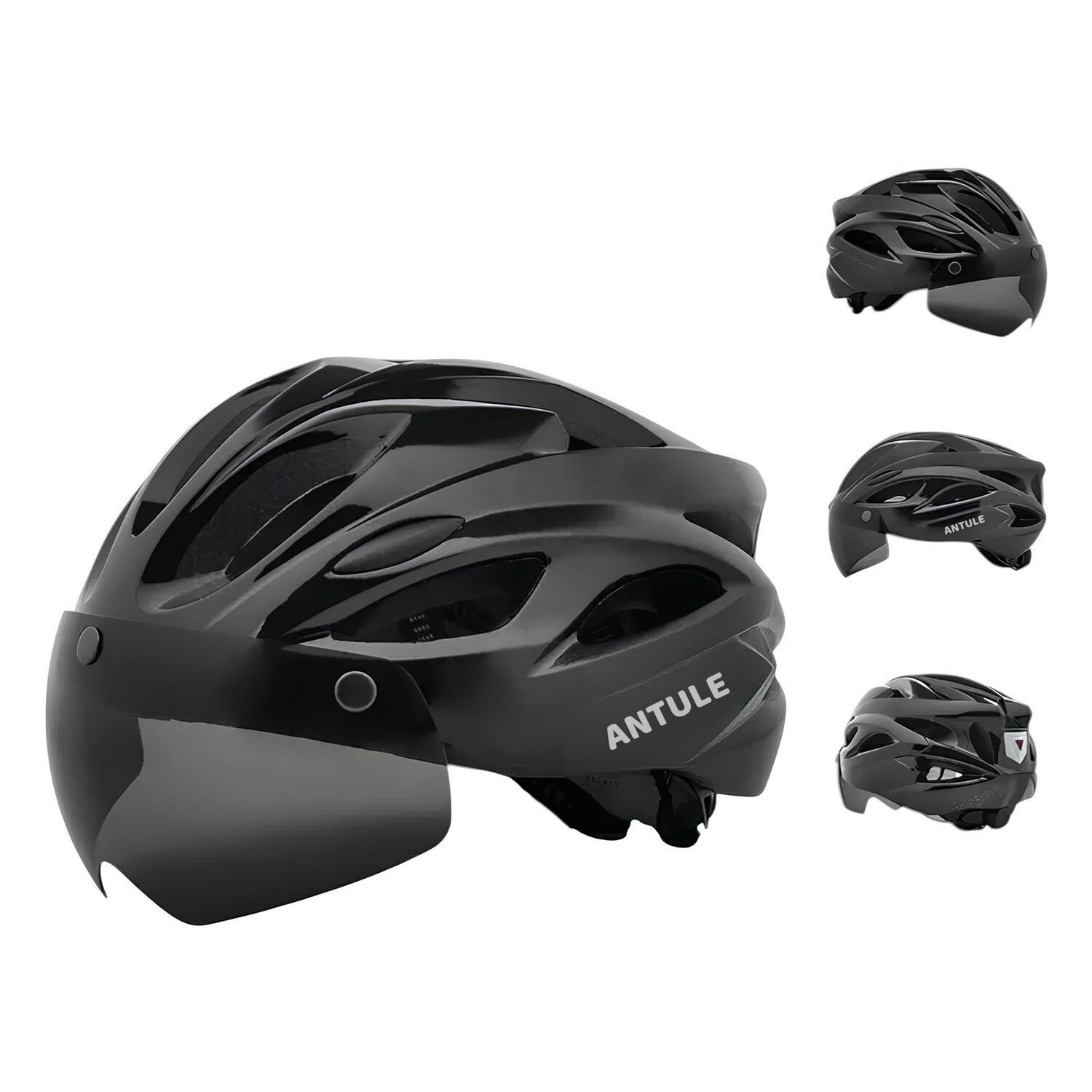 Casco Bicicleta Adulto Con Visera Magn&eacute;tica Negro Rs Antule image number 8.0