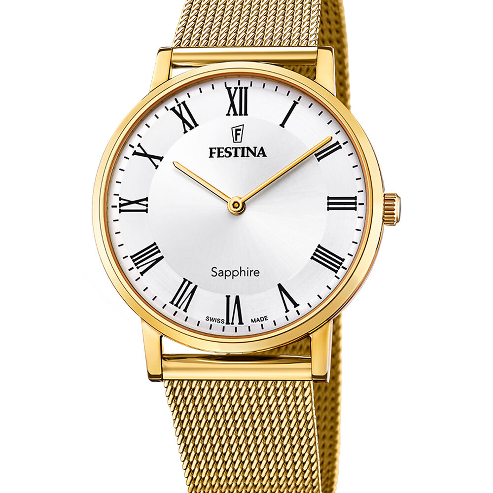 Reloj F20022/4 Festina Swiss Plateado Hombre Swiss Made image number 0.0