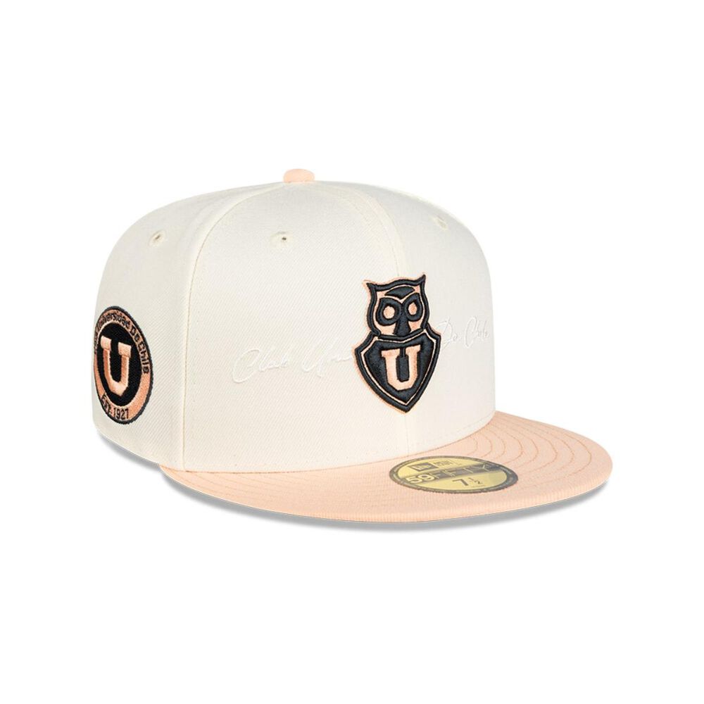 Gorra 59fifty Universidad De Chile Futbol White And Pink image number 0.0