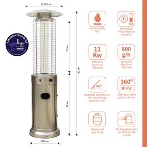 Estufa A Gas Exterior Tub Inox
