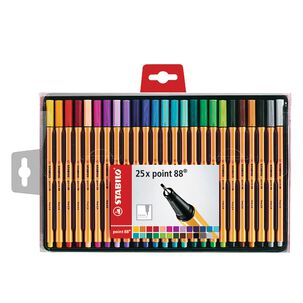 Set 25 Tiral&iacute;neas Stabilo Point 88 - 0,4 Mm Colores Surtidos