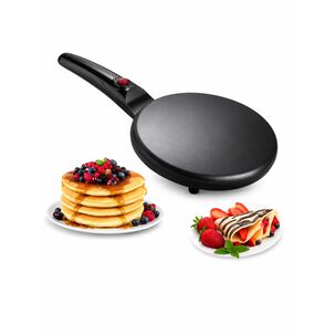 Panquequera Crepe Maquina El&eacute;ctrica+ Plato Batidor 20cm
