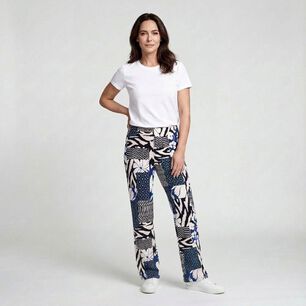 Pantal&oacute;n Full Print Tiro Medio Palazzo Mujer Geeps
