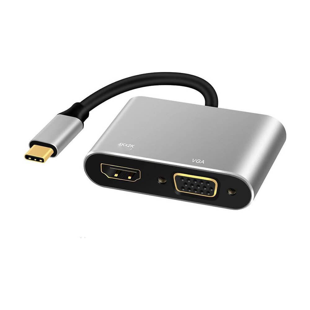 Hub Adaptador 4 En 1 Type-c A Hdmi 4k + Vga + Usb 3.0+ Usb C image number 7.0